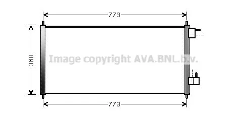 AVA QUALITY COOLING FDA 5361 Радиатор кондиционера