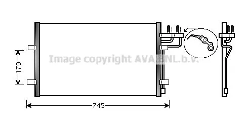 AVA QUALITY COOLING FDA 5367 Радиатор кондиционера