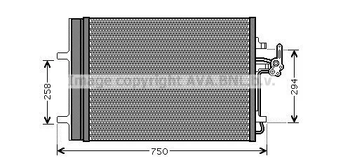 AVA QUALITY COOLING FDA5427D Радіатор кондиціонера