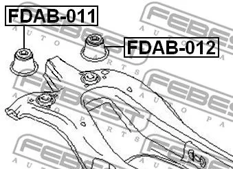 Febest FDAB-011 Сайлентблок балки