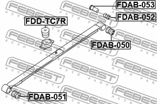 Febest FDAB-050 Сайлентблок рычага
