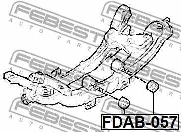 Febest FDAB-057 Сайлентблок рычага