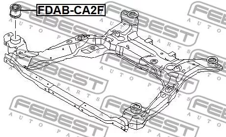 Febest FDAB-CA2F Сайлентблок балки