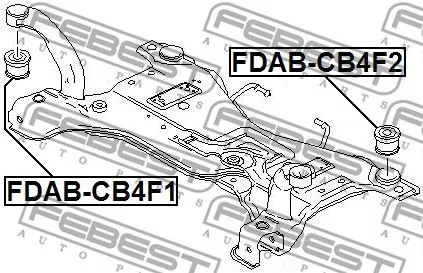 Febest FDAB-CB4F2 Сайлентблок балки