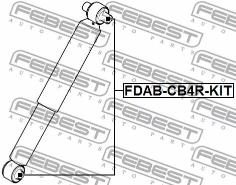 Febest FDAB-CB4R-KIT Комплект (пыльники + отбойники)
