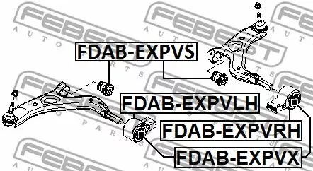 Febest FDAB-EXPVS Сайлентблок рычага