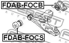 Febest FDAB-FOCB Сайлентблок ричагу