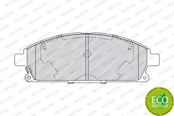 FERODO FDB1263 Гальмівні колодки