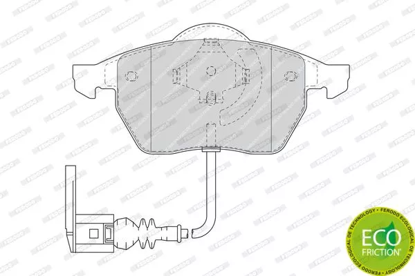 FERODO FDB1463 Гальмівні колодки