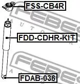 Febest FDD-CDHR-KIT Пыльник амортизатора