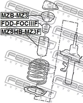 Febest FDD-FOCIIIF Отбойник амортизатора