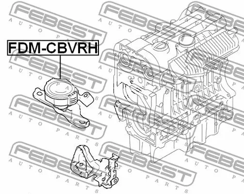 Febest FDM-CBVRH Подушка двигателя