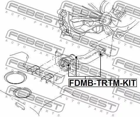 Febest FDMB-TRTM-KIT Подушка двигателя