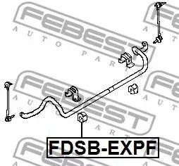 Febest FDSB-EXPF Втулка стабилизатора