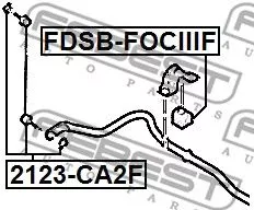 Febest FDSB-FOCIIIF Втулка стабилизатора
