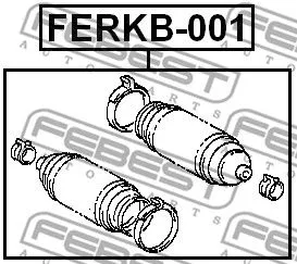 Febest FERKB-001 Пильник рульової рейки