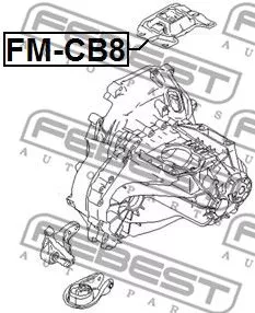 Febest FM-CB8 Подушка двигуна
