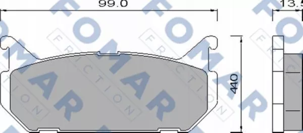 FOMAR Friction FO 455181 Гальмівні колодки