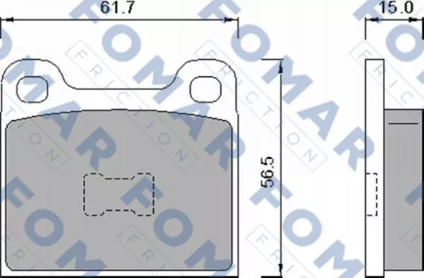 FOMAR Friction FO 460888 Гальмівні колодки