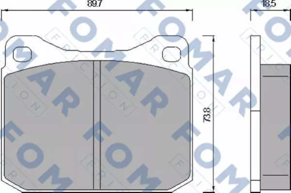 FOMAR Friction FO 467883 Гальмівні колодки