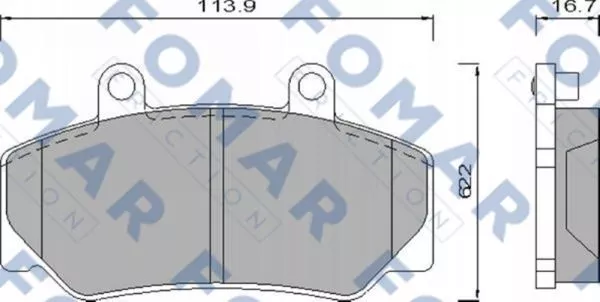 FOMAR Friction FO 473981 Гальмівні колодки