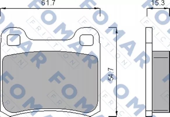 FOMAR Friction FO 474185 Гальмівні колодки