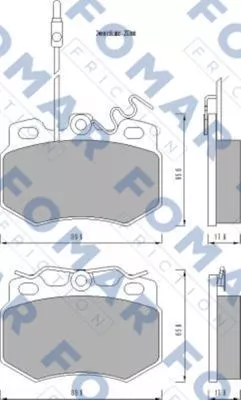 FOMAR Friction FO 474481 Гальмівні колодки