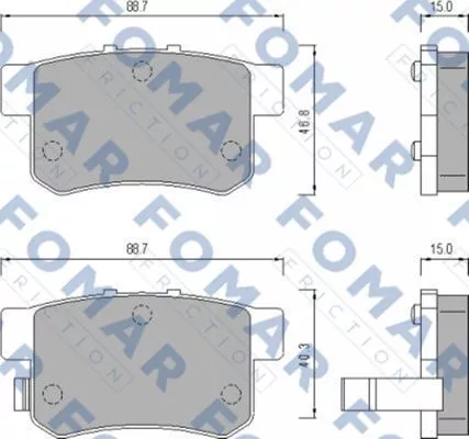 FOMAR Friction FO 475181 Гальмівні колодки