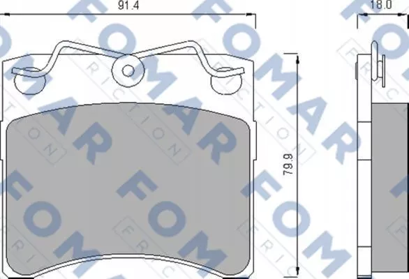 FOMAR Friction FO 476381 Тормозные колодки