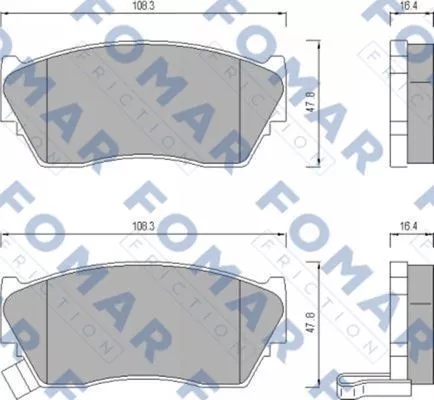 FOMAR Friction FO 484081 Тормозные колодки