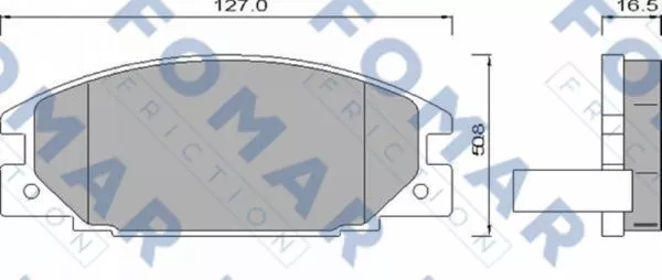 FOMAR Friction FO 486681 Гальмівні колодки