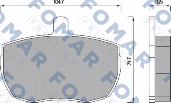 FOMAR Friction FO 543081 Гальмівні колодки