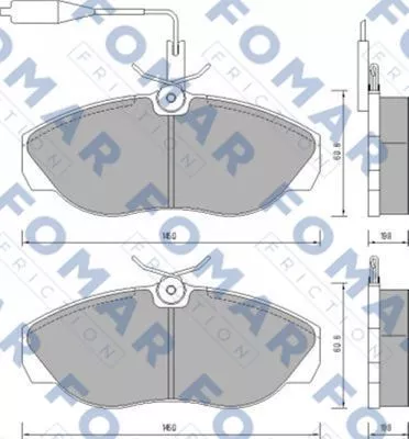 FOMAR Friction FO 629481 Гальмівні колодки