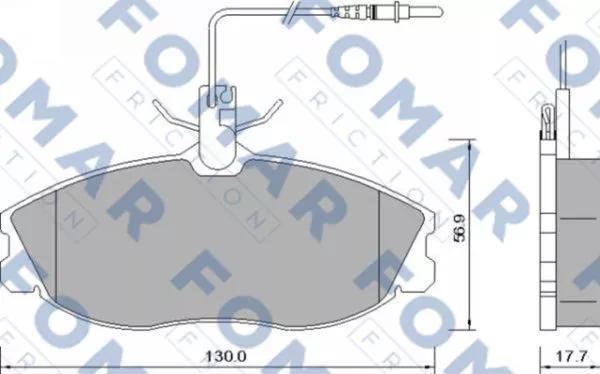 FOMAR Friction FO 637581 Гальмівні колодки