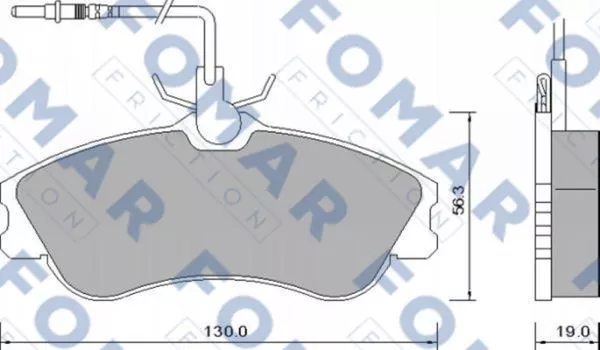 FOMAR Friction FO 642681 Тормозные колодки