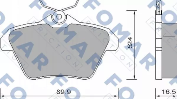 FOMAR Friction FO 650081 Гальмівні колодки