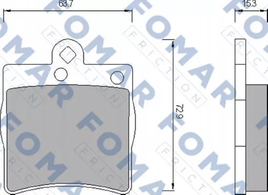 FOMAR Friction FO 653581 Гальмівні колодки