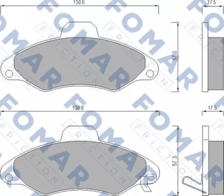 FOMAR Friction FO 666981 Гальмівні колодки