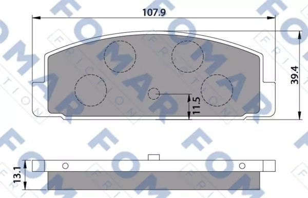 FOMAR Friction FO 680181 Гальмівні колодки