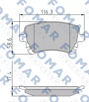 FOMAR Friction FO 815281 Тормозные колодки