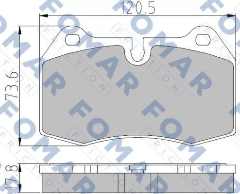 FOMAR Friction FO 904981 Тормозные колодки