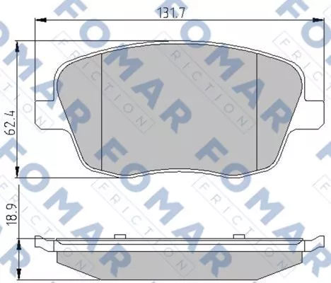 FOMAR Friction FO 908081 Гальмівні колодки