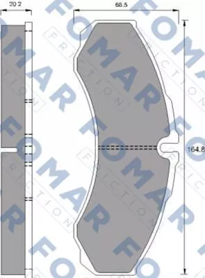 FOMAR Friction FO 911481 Гальмівні колодки