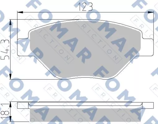 FOMAR Friction FO 914381 Гальмівні колодки