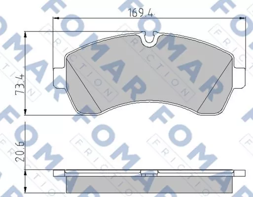 FOMAR Friction FO 921481 Гальмівні колодки