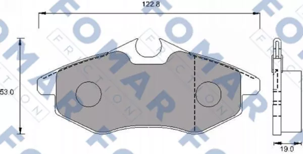 FOMAR Friction FO 924581 Гальмівні колодки