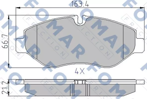 FOMAR Friction FO 929381 Гальмівні колодки