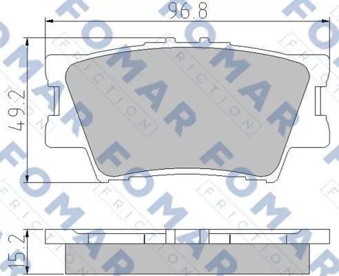 FOMAR Friction FO 932881 Гальмівні колодки