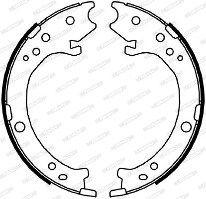 FERODO FSB4043 Колодки ручника