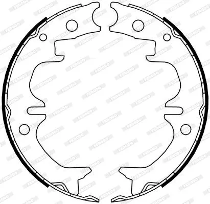 FERODO FSB4069 Колодки ручника